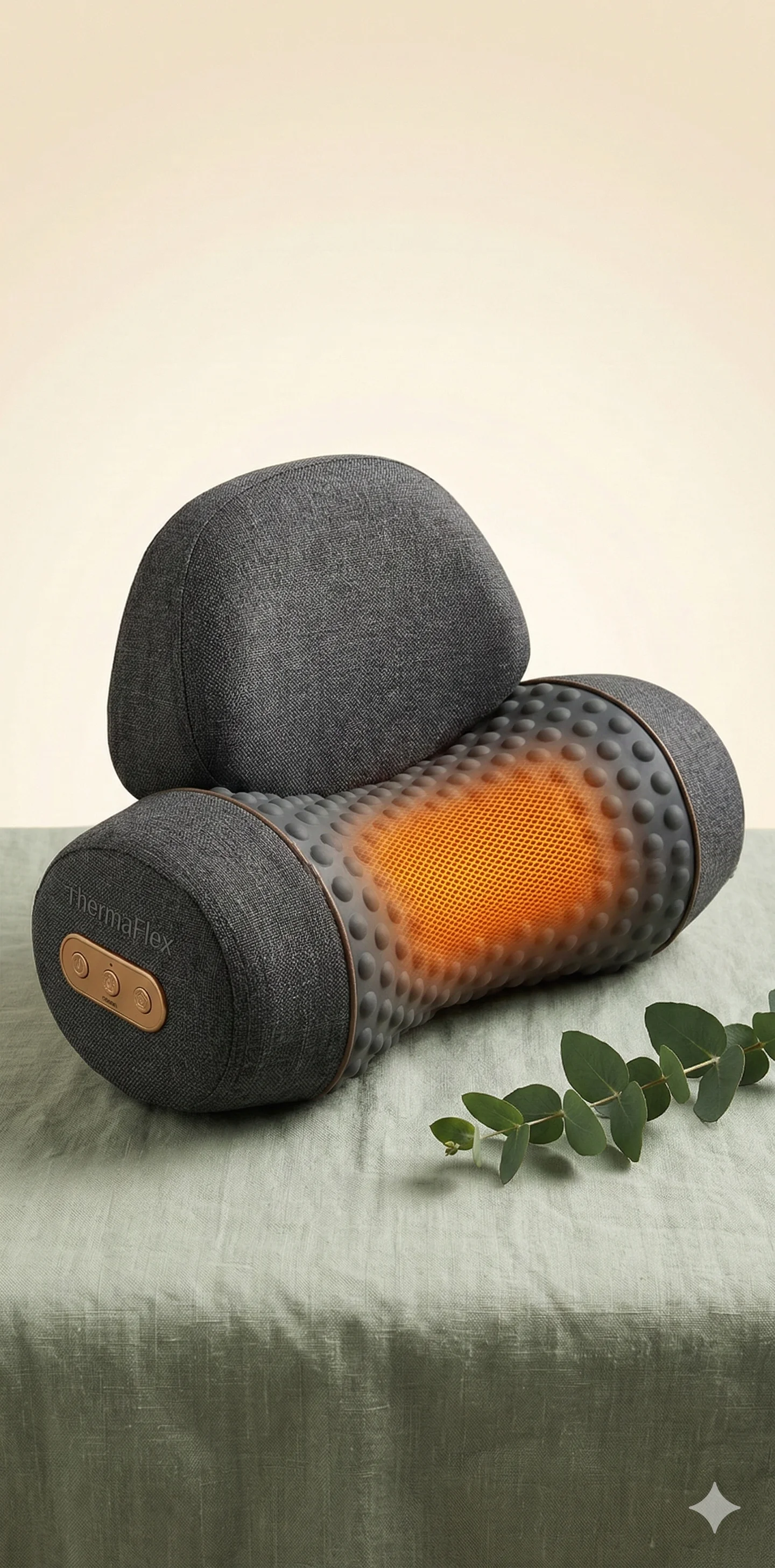 ThermaFlex Neck — 3-in-1 heated cervical traction pillow